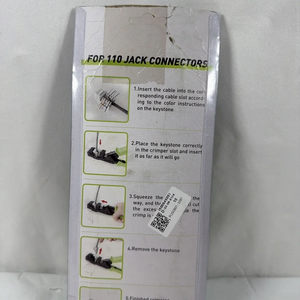 New - RJ45 Keystone Jack Crimping Punch Down Tool 90° EZ‎ Cat5e Cat6 Cat6A